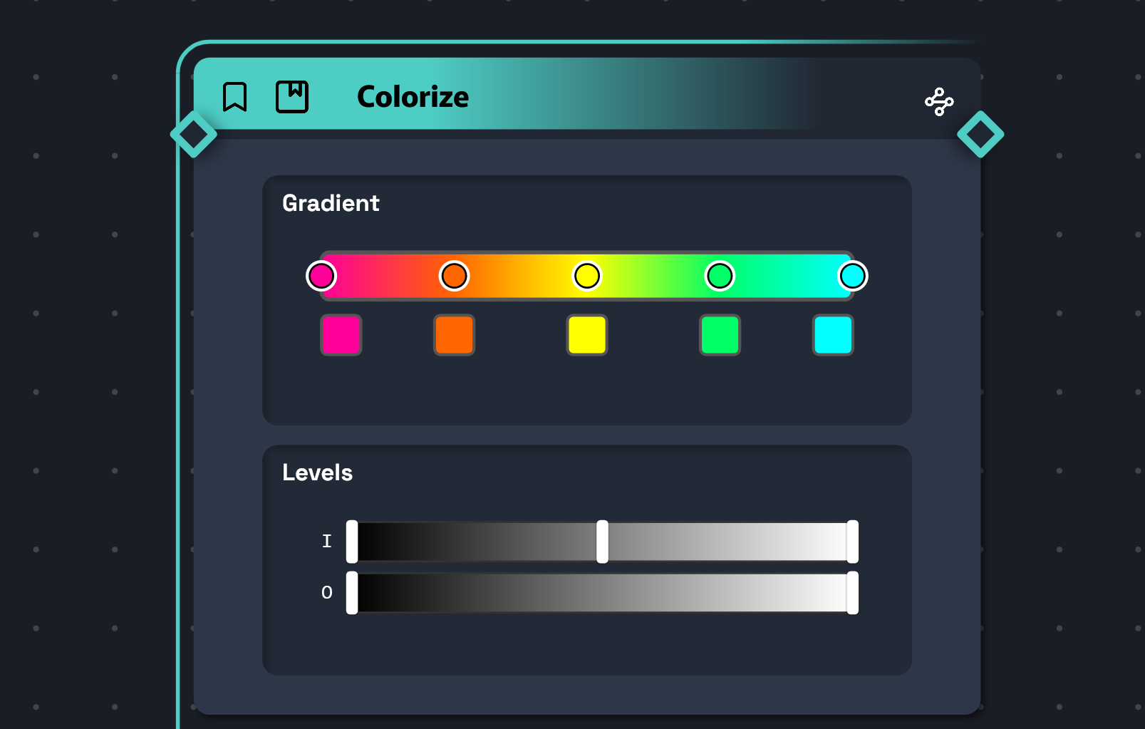 Colorize multi-points widget