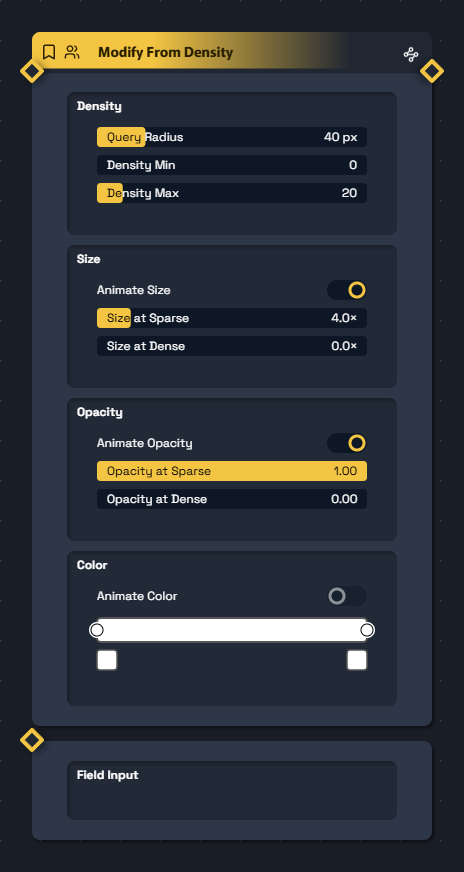 Modify From Density